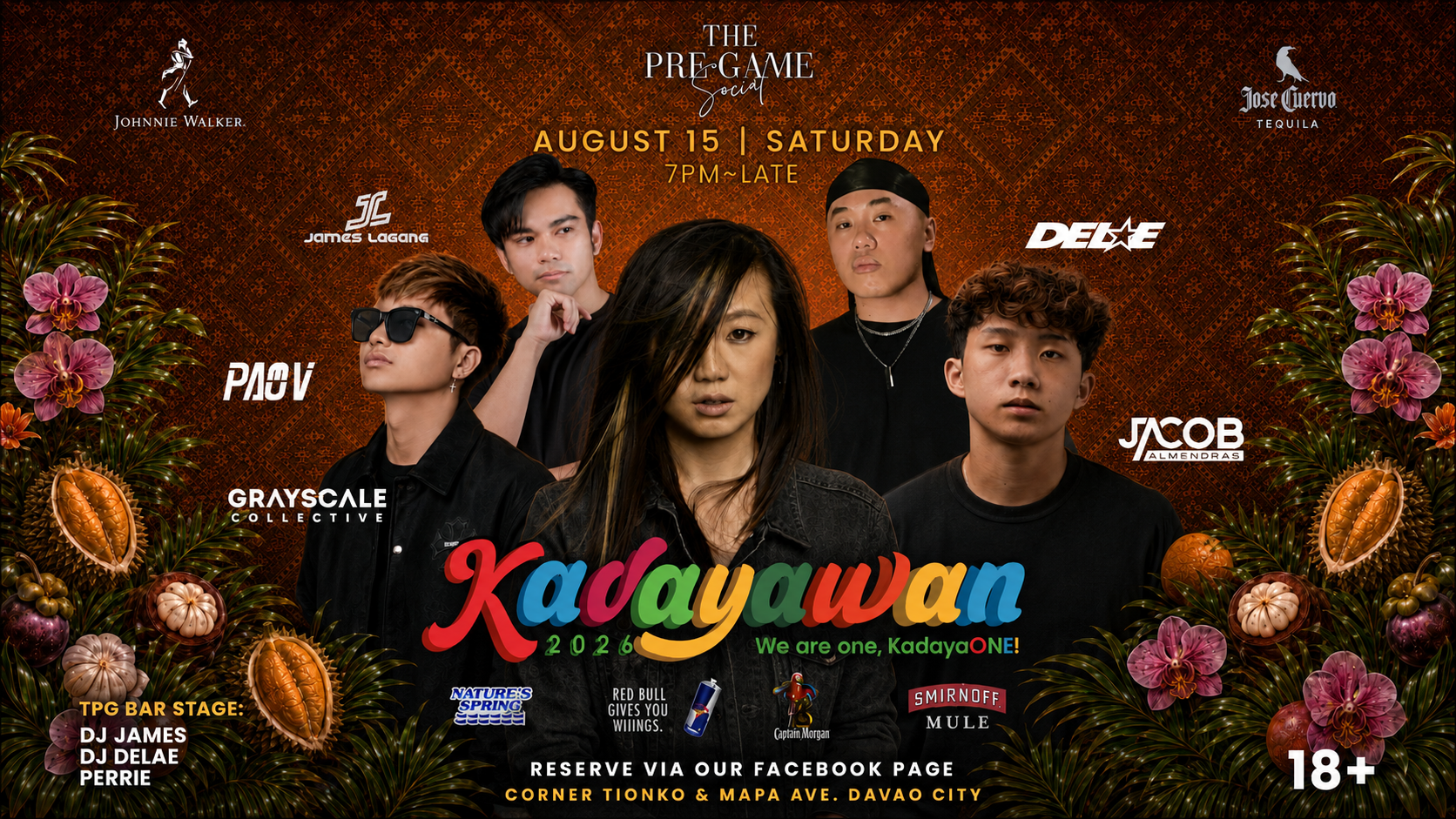 KAT DJ, PAO V, JACOB ALMENDRAS, JAMES LAGANG, PERRIE